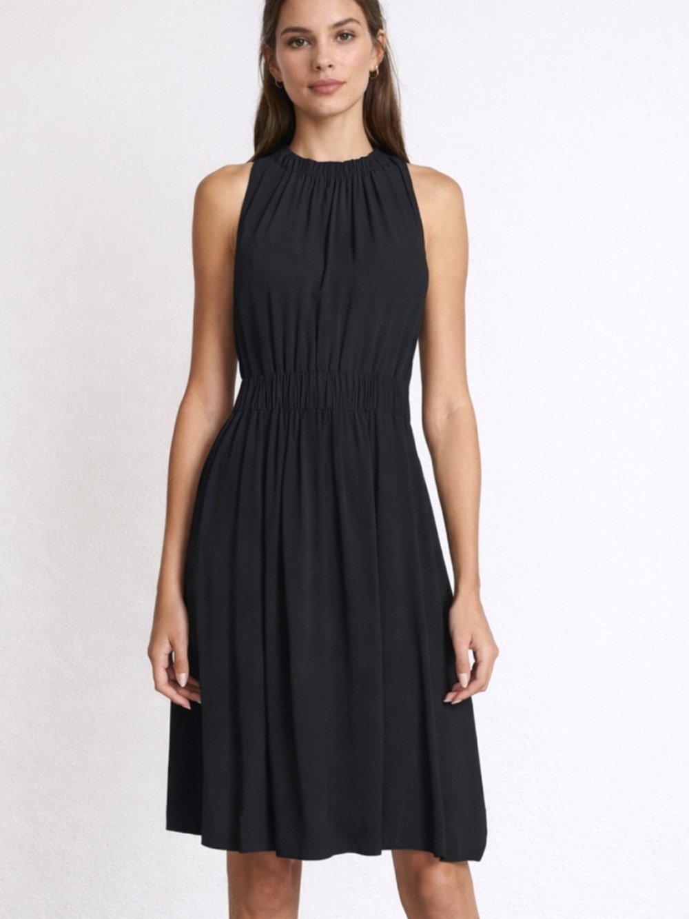 Kate Spade Rio De Janeiro Black Crepe Tie in Back
